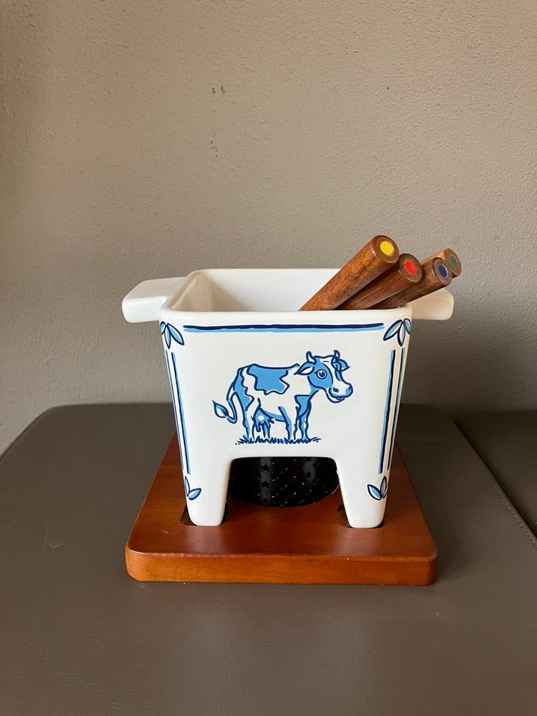 Boska mini kaasfondue setje, Ophalen, Zo goed als nieuw, Waxinelicht, Fondueset