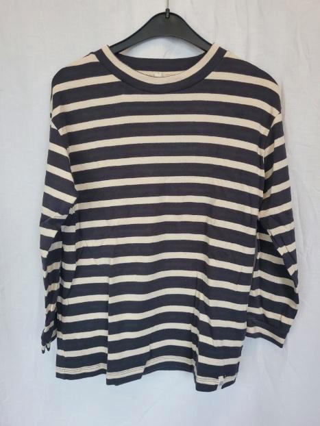 Leuk zwart-wit gestreept truitje mt 122/128 merk Popupshop, Kinderen en Baby's, Kinderkleding | Maat 122, Zo goed als nieuw, Meisje