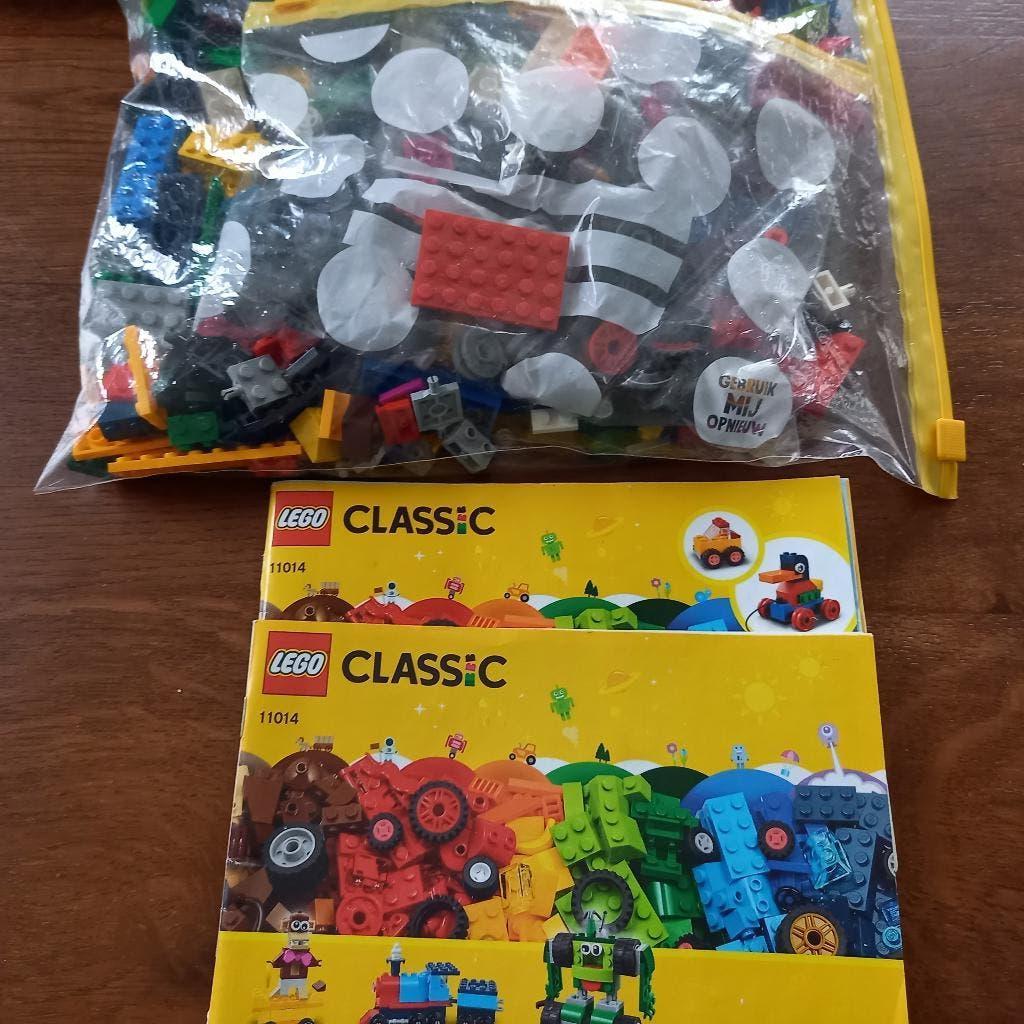 lego classic 11014 stenen en wielen, Lego, Ophalen of Verzenden, Zo goed als nieuw, Complete set