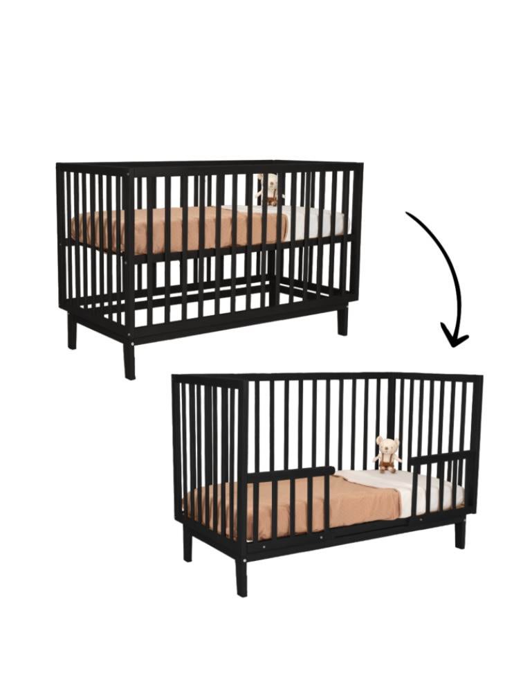 Doorgroei Ledikantje70x140 met tencell matras en dagbedzijde, Kinderen en Baby's, Ophalen, Zo goed als nieuw, Ledikant