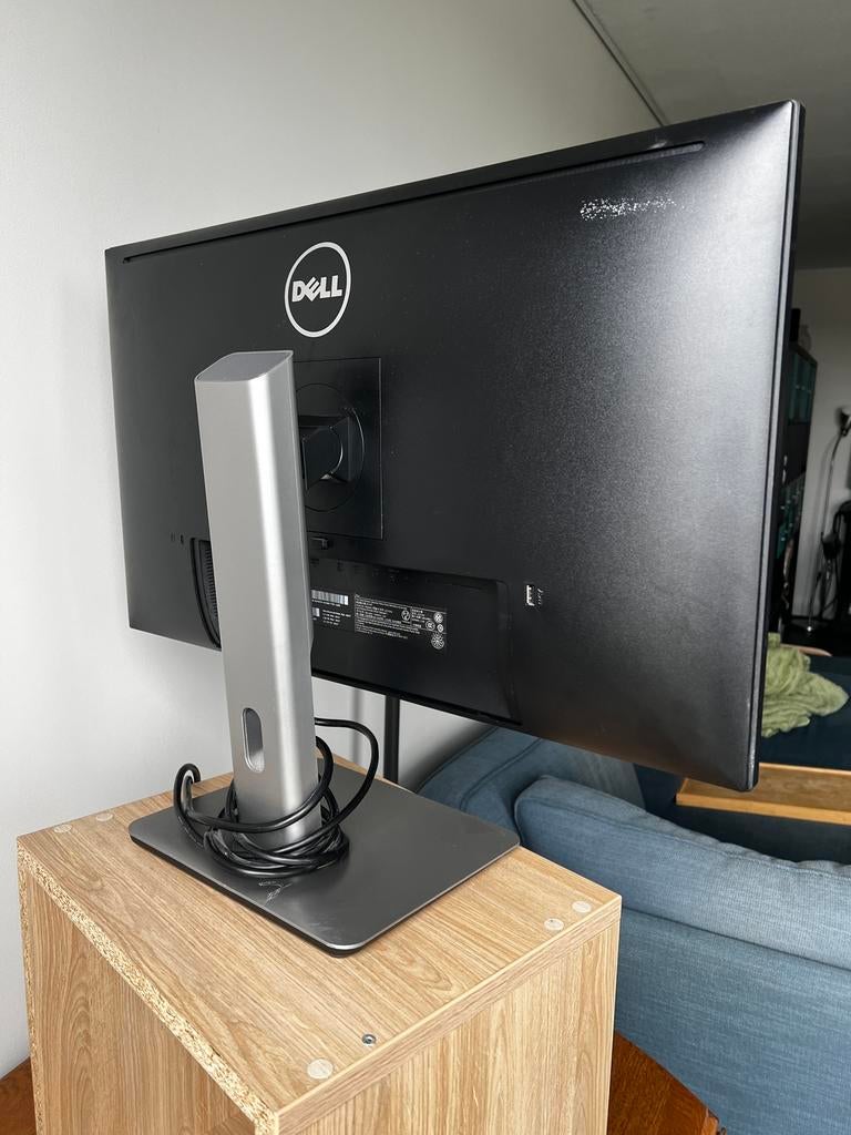 Dell UltraSharp U2715H monitor van 27 inch, Ophalen, HDMI, IPS, Zo goed als nieuw