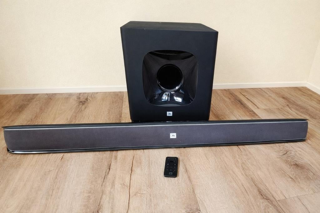 JBL SB 400 Soundbar & Subwoofer met afstandsbediening, Ophalen, Bluetooth, Gebruikt