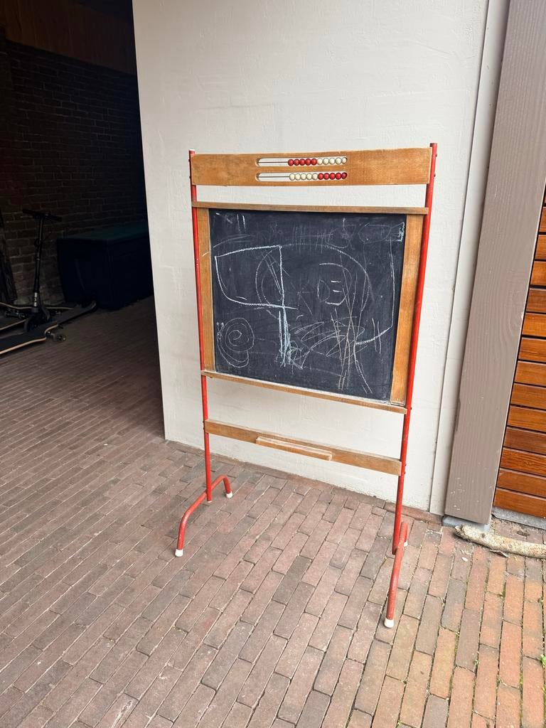 Vintage Schoolbord krijtbord brocante, Diversen, Schoolborden, Ophalen, Gebruikt, Krijtbord