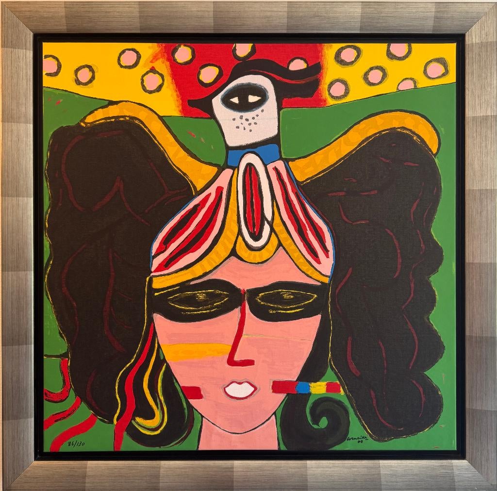 Corneille - Kunstwerk op doek, Antiek en Kunst, Kunst | Litho's en Zeefdrukken, Ophalen