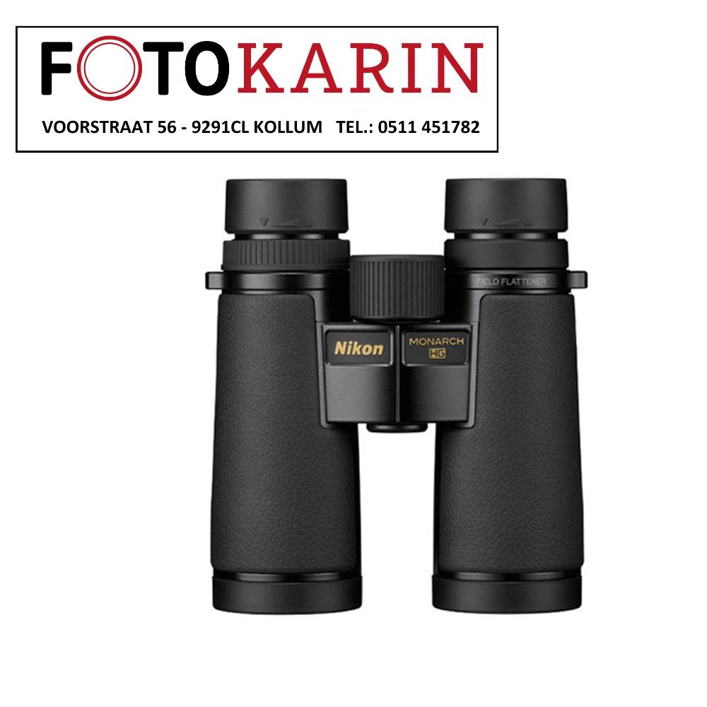 Nikon Monarch HG 10x42 verrekijker |nieuw |Foto Karin Kollum, Dakkant (recht), Nieuw, Ophalen of Verzenden, Met hoes of tas