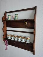 Leuk vintage hout keukenrek kruidenrek wandrek wandplank, Huis en Inrichting, Ophalen of Verzenden