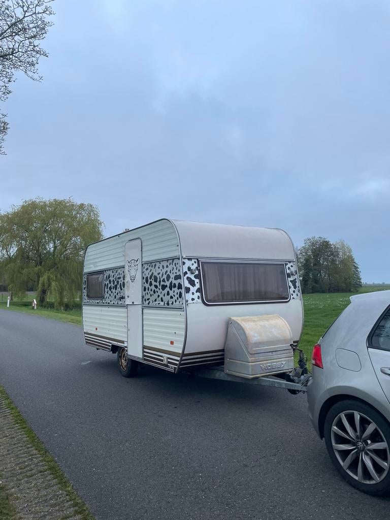 Festival caravan / zwarte cross caravan te koop!, Drie personen of meer, Meerdaags