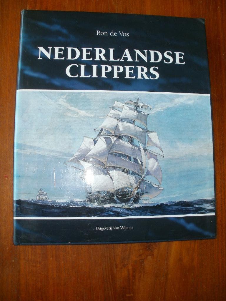 Nederlandse Clippers van Ron de Vos, Verzamelen, Scheepvaart, Ophalen of Verzenden, Gebruikt, Zeilboot, Boek of Tijdschrift