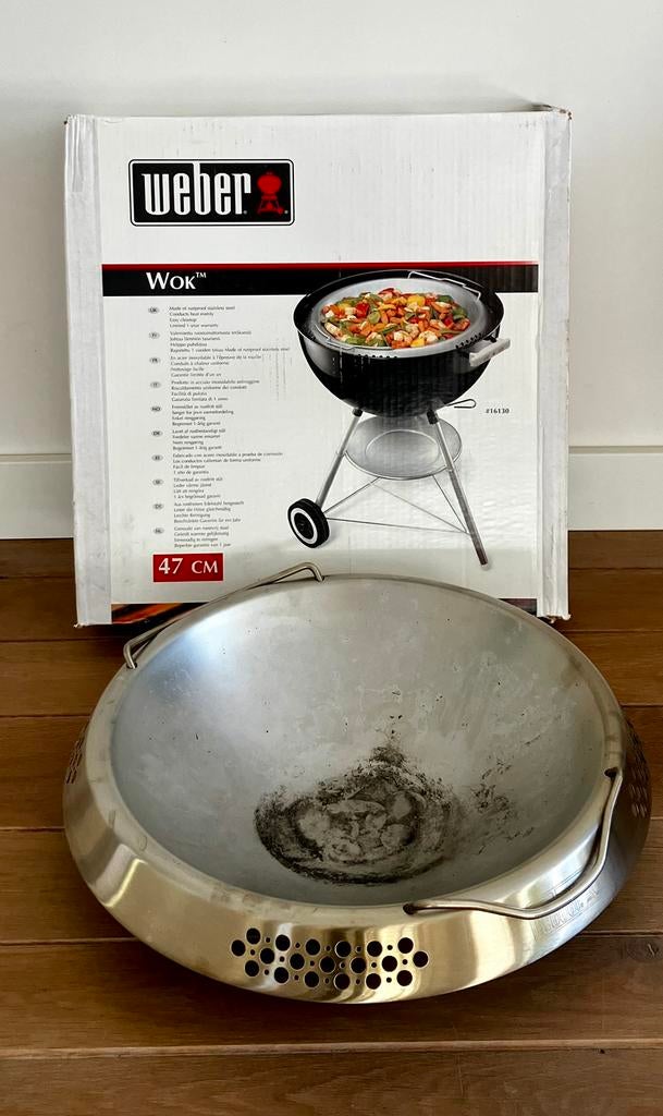 Weber Wok 16130 - inclusief doos., Ophalen of Verzenden, Gebruikt