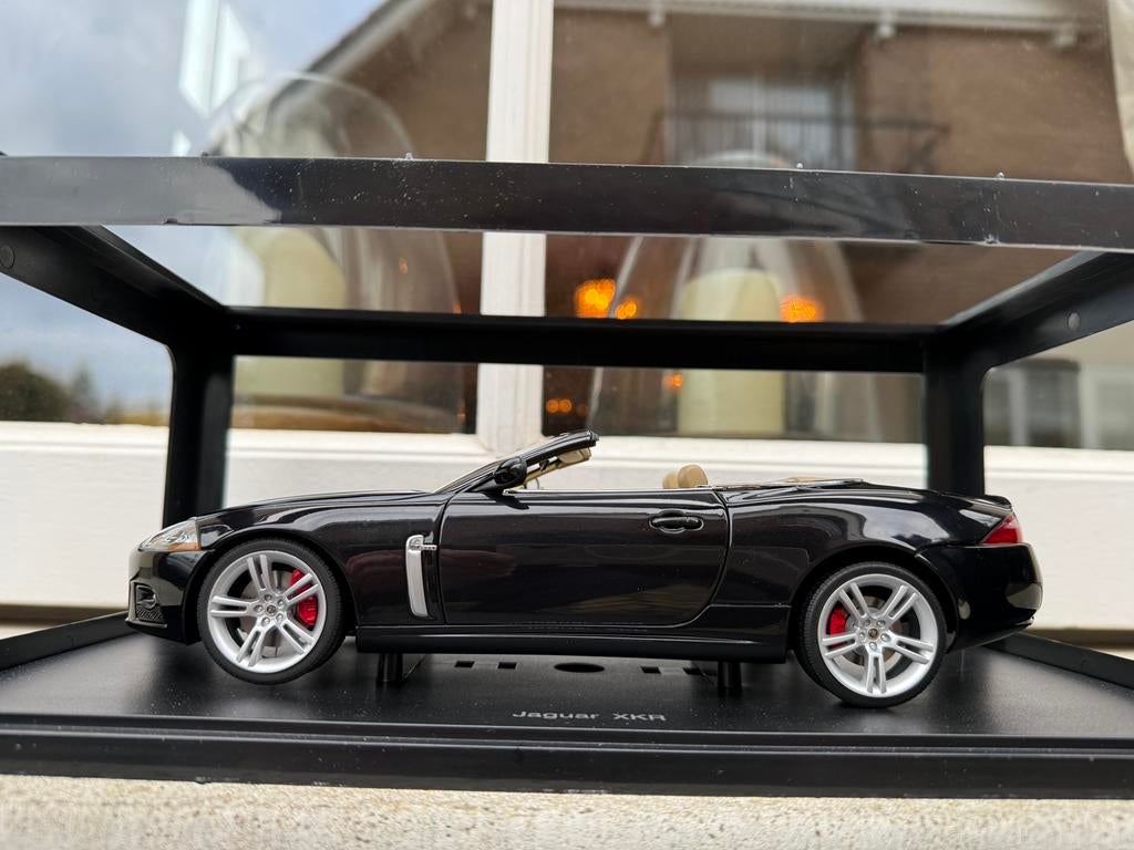 1:18 Jaguar XKR Cabrio Midnight Black 2006 Autoart 73638, Auto, Autoart, Nieuw, Ophalen of Verzenden