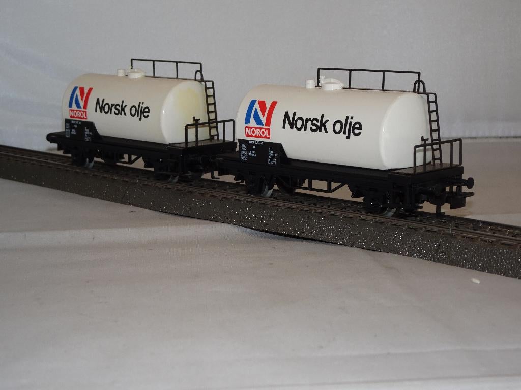 2 x Marklin 4560 ketelwagon Norsk Olje SJ NIEUW + OVP (#948), Wisselstroom, Ophalen of Verzenden, Märklin, Nieuw