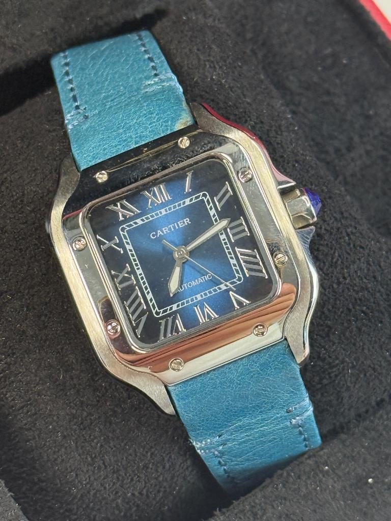 Cartier santos medium, Ophalen of Verzenden, Nieuw, Zwart, Android