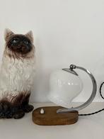 Vintage tafellamp, bedlamp, nachtlamp, Frans, antiek, Ophalen of Verzenden