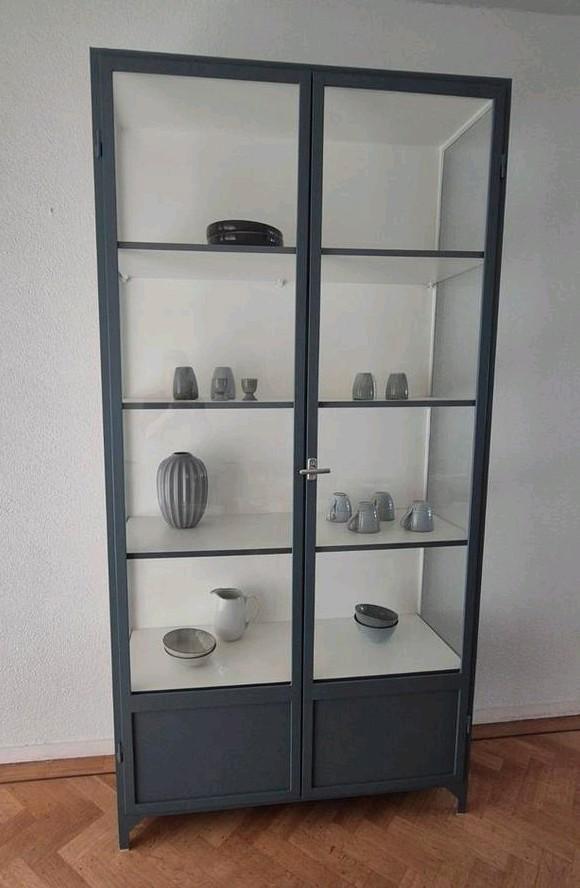 Vitrinekast / apothekerskast, merk Old Basics perfecte staat, Huis en Inrichting, Kasten | Vitrinekasten, Zo goed als nieuw, 200 cm of meer