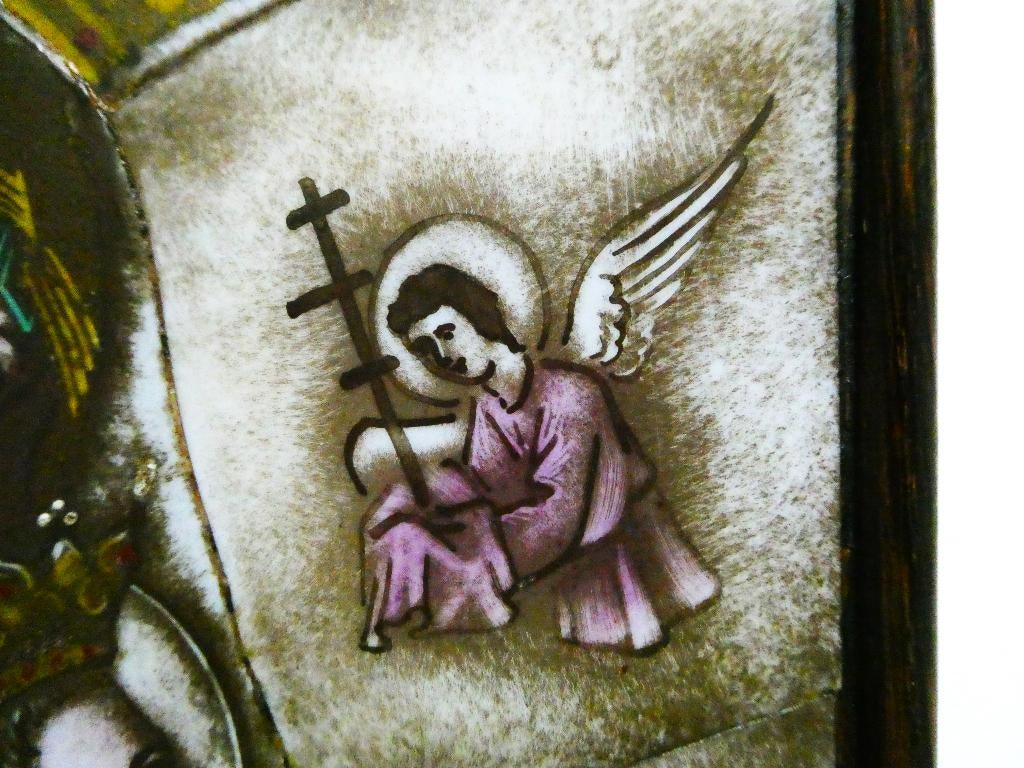 Opaline Icoon Onze-Lieve-Vrouw van Altijddurende Bijstand, Ophalen of Verzenden