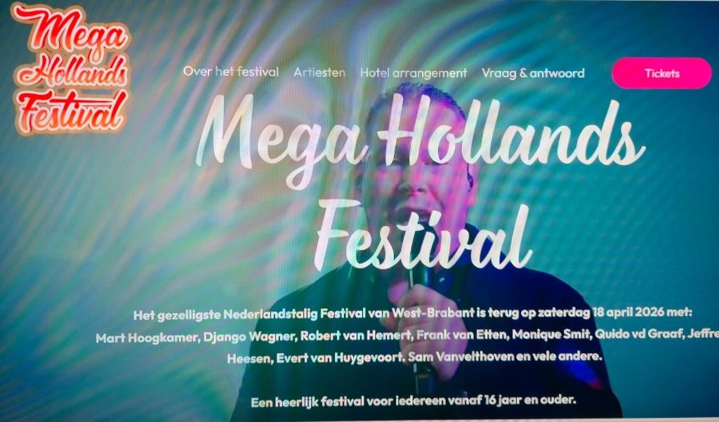 2 tickets mega Holland festival rucphen, Twee personen