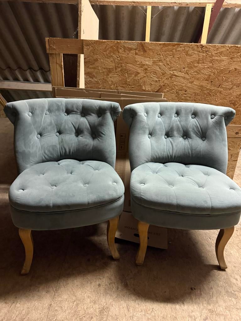 Twee gestoffeerde stoelen, Ophalen, Gebruikt, Twee, Overige kleuren