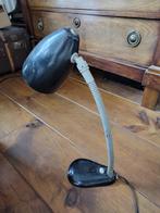 Vintage zwarte bureaulamp, jaren 50/60, Gebruikt, Ophalen of Verzenden, Metaal, Minder dan 50 cm