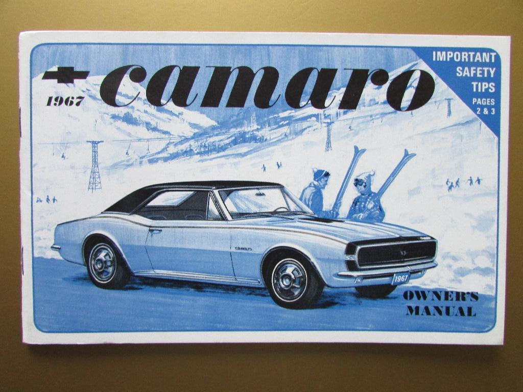 1967 Chevrolet Camaro owner's manual, Engels, Ophalen of Verzenden