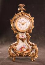 Antiek porseleinen tafelklokje, Ophalen of Verzenden