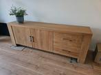 Robuust Houten Dressoir - 230cm - Uitstekende Staat, Ophalen, Landelijke/Industriële Stijl, Eikenhout, Zo goed als nieuw
