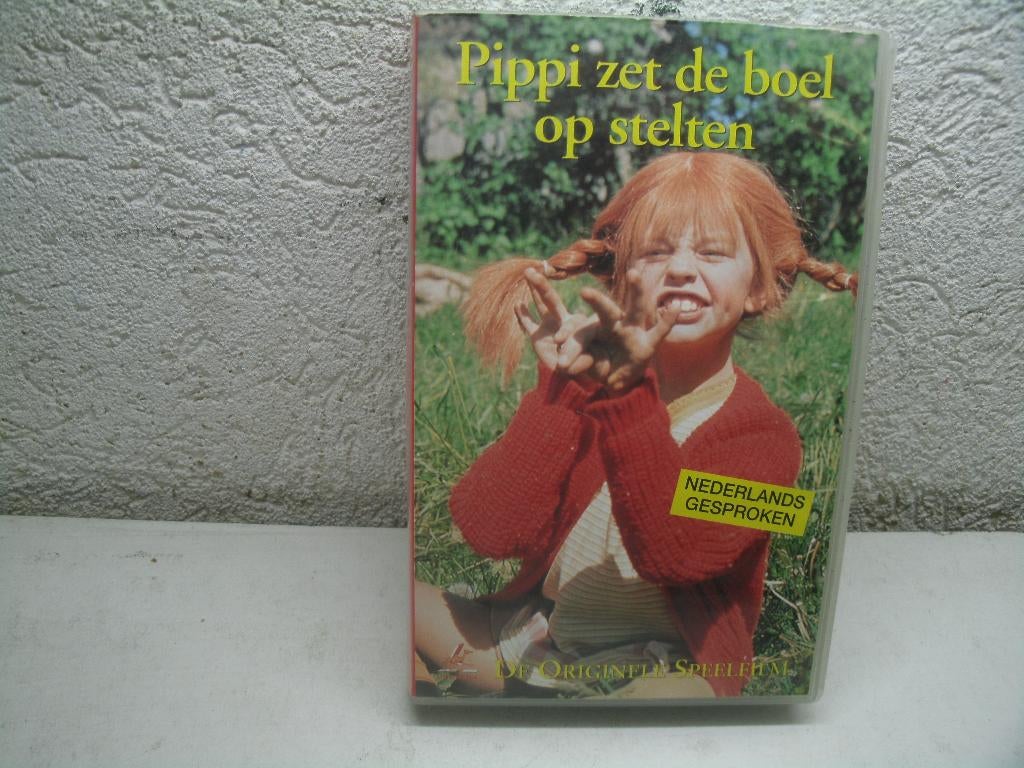 vhs 175a pippi langkous zet de boel op stelten, Cd's en Dvd's, VHS | Kinderen en Jeugd, Alle leeftijden, Kinderprogramma's en -films