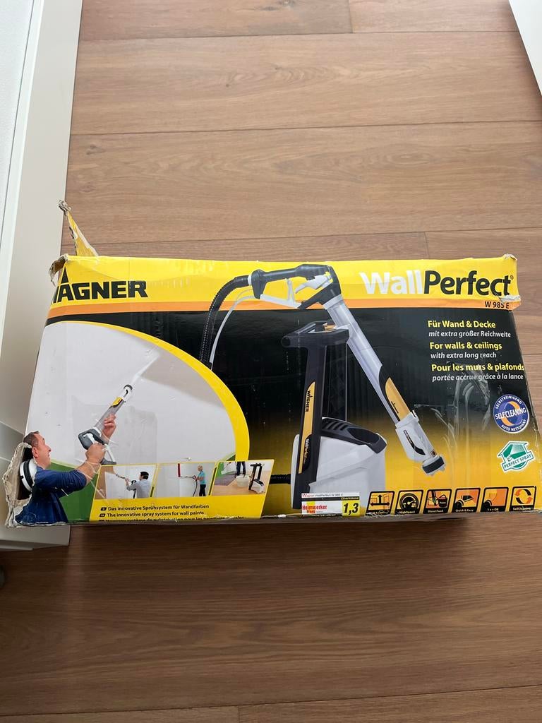 Wagner WallPerfect W985E latex spuit muurverf, Ophalen, Gebruikt, Verfspuit of Verfpomp