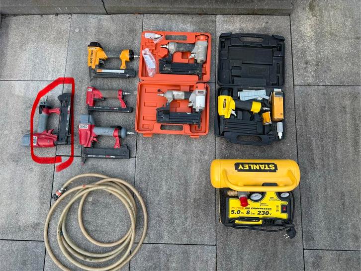 Tackers senco bostitch stanley paslode, Doe-het-zelf en Verbouw, Gereedschap | Handgereedschap, Gebruikt, Ophalen