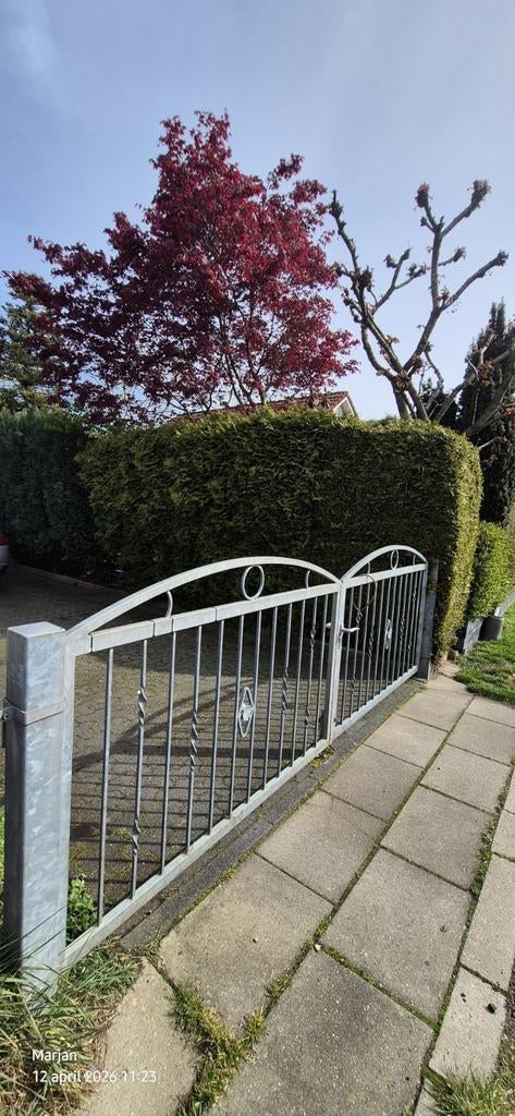 Te koop Gegalvaniseerd poort, Tuin en Terras, Ophalen, IJzer