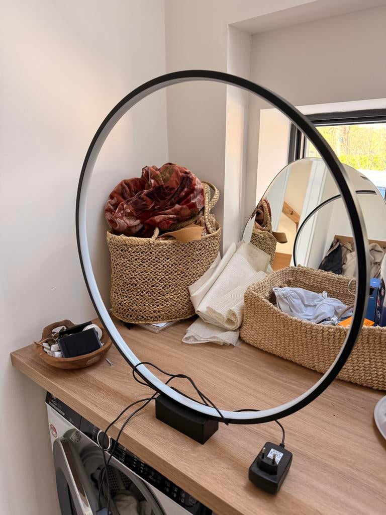 HKliving Luminous Circle tafellamp Ø 60 cm, Huis en Inrichting, Lampen | Tafellampen, Ophalen, Gebruikt, Metaal, 50 tot 75 cm