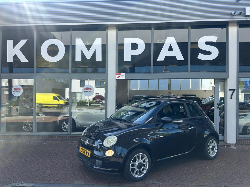 Fiat 500 1.2 Lounge |AIRCO|APK2027|LEDER|LM.VELGEN|D.RIEM vv, Euro 5, 4 cilinders, 840 kg, Leder en Stof
