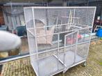 Verrijdbare vogelkooi volière, Ophalen, Gebruikt, Metaal, Vogelkooi