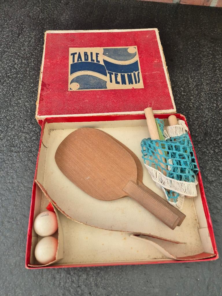 Vintage tafel tennis set, Antiek en Kunst, Ophalen of Verzenden