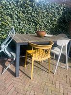 Tuintafel met 4 stoelen, Gebruikt, Eettafel, 6 zitplaatsen, Ophalen of Verzenden