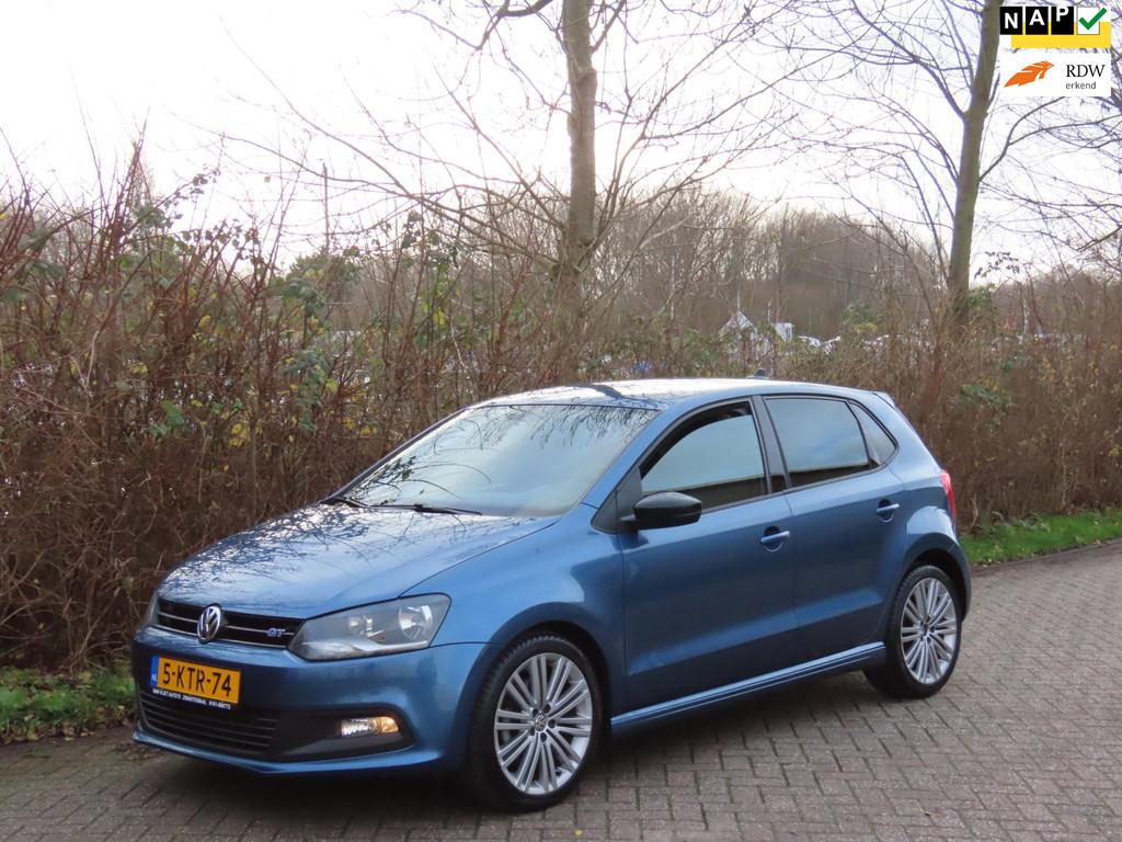 Volkswagen Polo 1.4 TSI BlueGT *1e EIG ! *140PK, Auto's, Volkswagen, Voorwielaandrijving, Zwart, 4 cilinders, Blauw