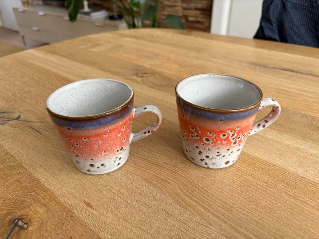 2x HKliving Americano kopje 260 ml, Keramiek, Ophalen of Verzenden, Zo goed als nieuw, Overige stijlen