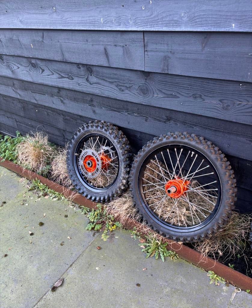 KTM 85 Kleine Wielen Haan - Crossmotor Velgen Set, Motoren, Ophalen, Gebruikt