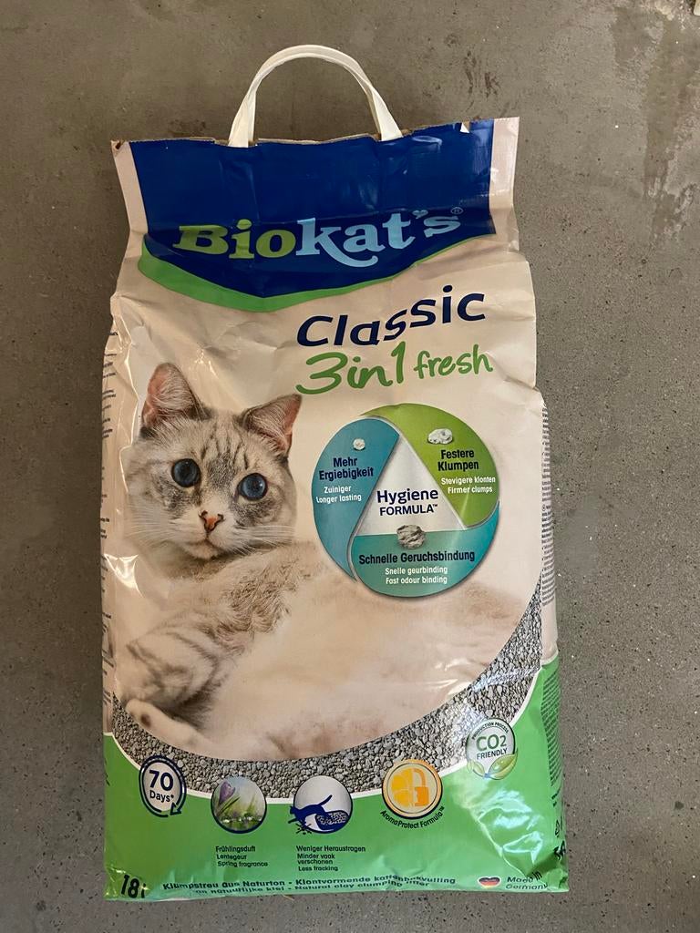 Biokat's Classic Fresh 3 In 1 - Kattenbakvulling - 18 l, Ophalen of Verzenden