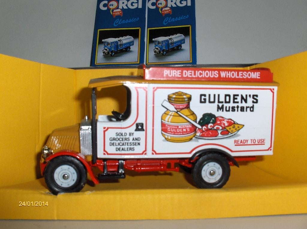 Mack truck, corgi classics 1986 c906.10, Gulden mustard, Hobby en Vrije tijd, Modelauto's | 1:43, Ophalen of Verzenden, Nieuw