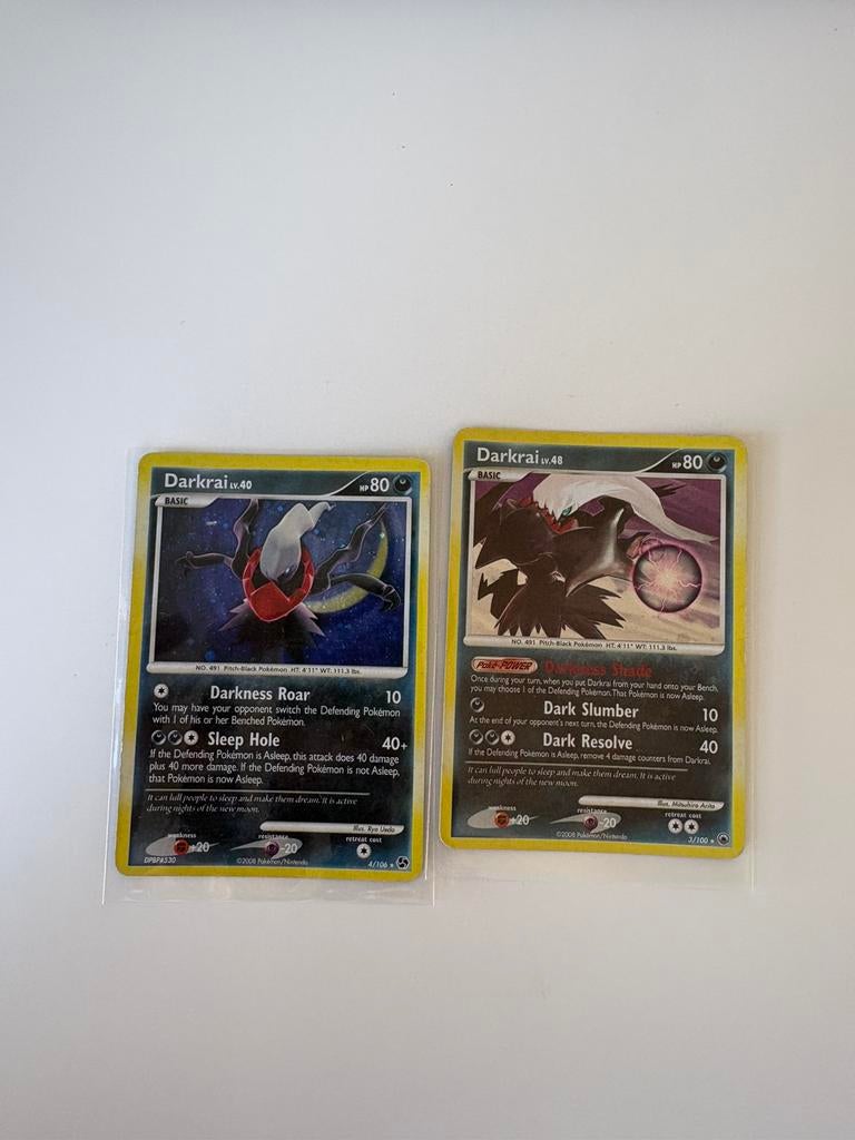 2x Darkrai – Pokémon (2008) | Zeldzame Duo!, Ophalen of Verzenden, Zo goed als nieuw