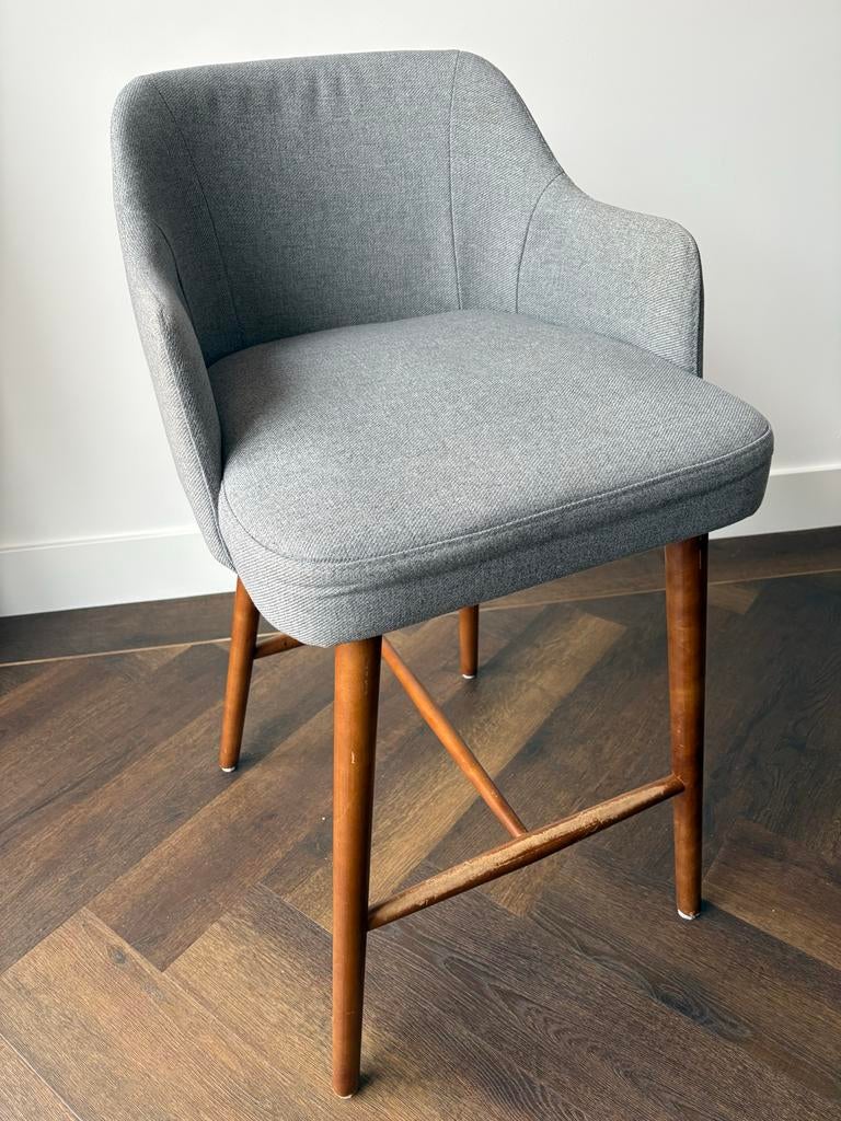 6 Barkrukken/ eetkamer krukken voor aan kookeiland of bar, Gebruikt, Met voetsteun, 60 tot 90 cm, Ophalen of Verzenden