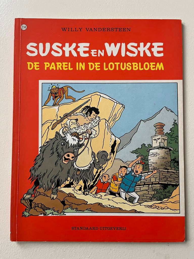Suske en wiske 214 de parel in de lotusbloem eerste 1e druk, Boeken, Stripboeken, Eén stripboek, Ophalen of Verzenden, Zo goed als nieuw