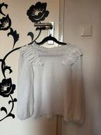 Witte blouse met ruches, Ophalen of Verzenden, Zo goed als nieuw, Maat 36 (S), Wit