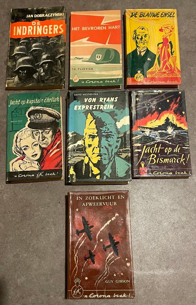 Zeven oorlogsromans uit de jaren vijftig, Ophalen of Verzenden, Gelezen, Diverse auteurs