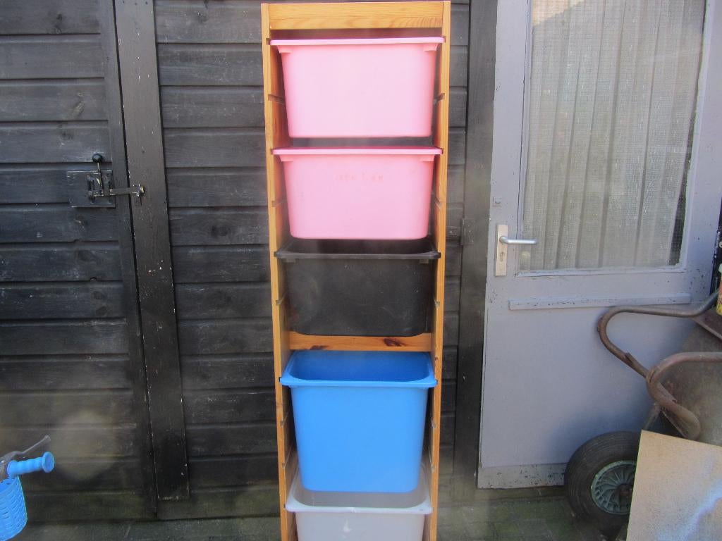 te koop Ikea trofast kastje met bakken, Kinderen en Baby's, Kinderkamer | Commodes en Kasten, Ophalen, Gebruikt, 50 tot 70 cm