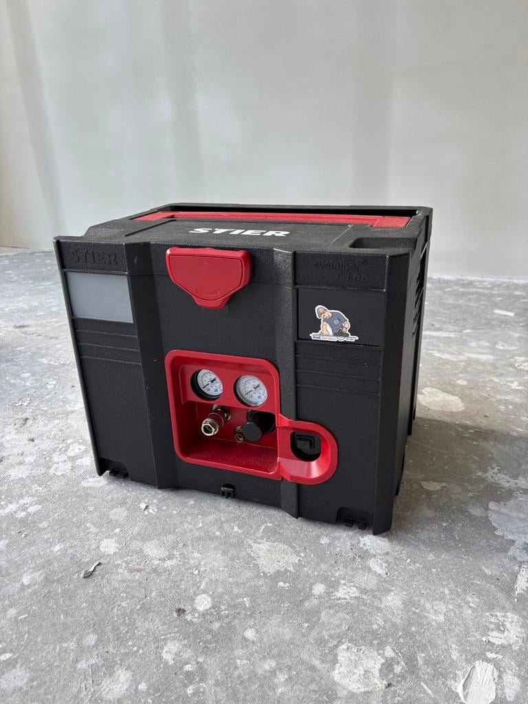Stier Luchtcompressor in Festool Systainer - Zo goed als nie, Doe-het-zelf en Verbouw, Compressors, Ophalen, Onbekent, 6 tot 10 bar
