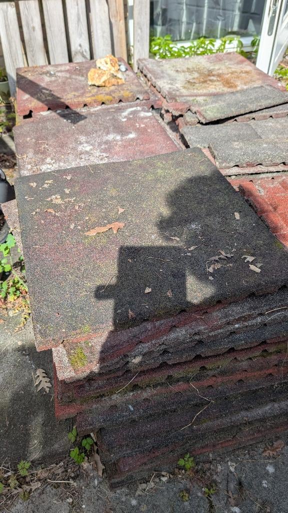 Rubber tegels voor tuin (meer dan 100 stukken), Tuin en Terras, Ophalen, Gebruikt, Overige typen, Rubber