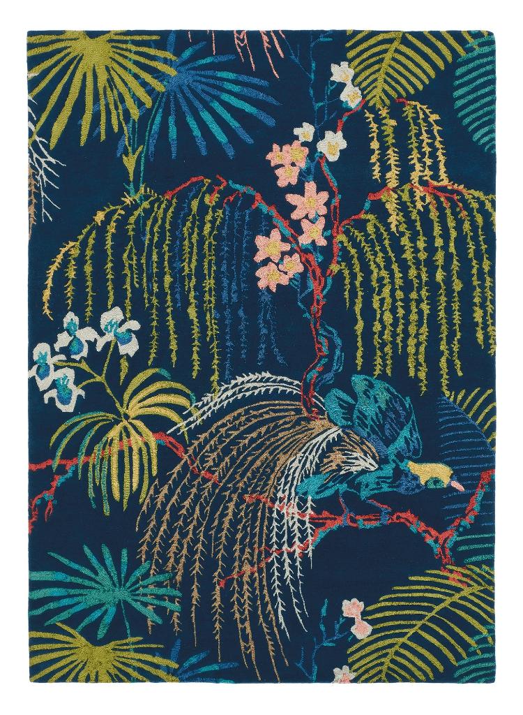 vloerkleed Sanderson Rain Forest Tropical nights 50708, Huis en Inrichting, Overige kleuren, 150 tot 200 cm, 200 cm of meer, Ophalen of Verzenden