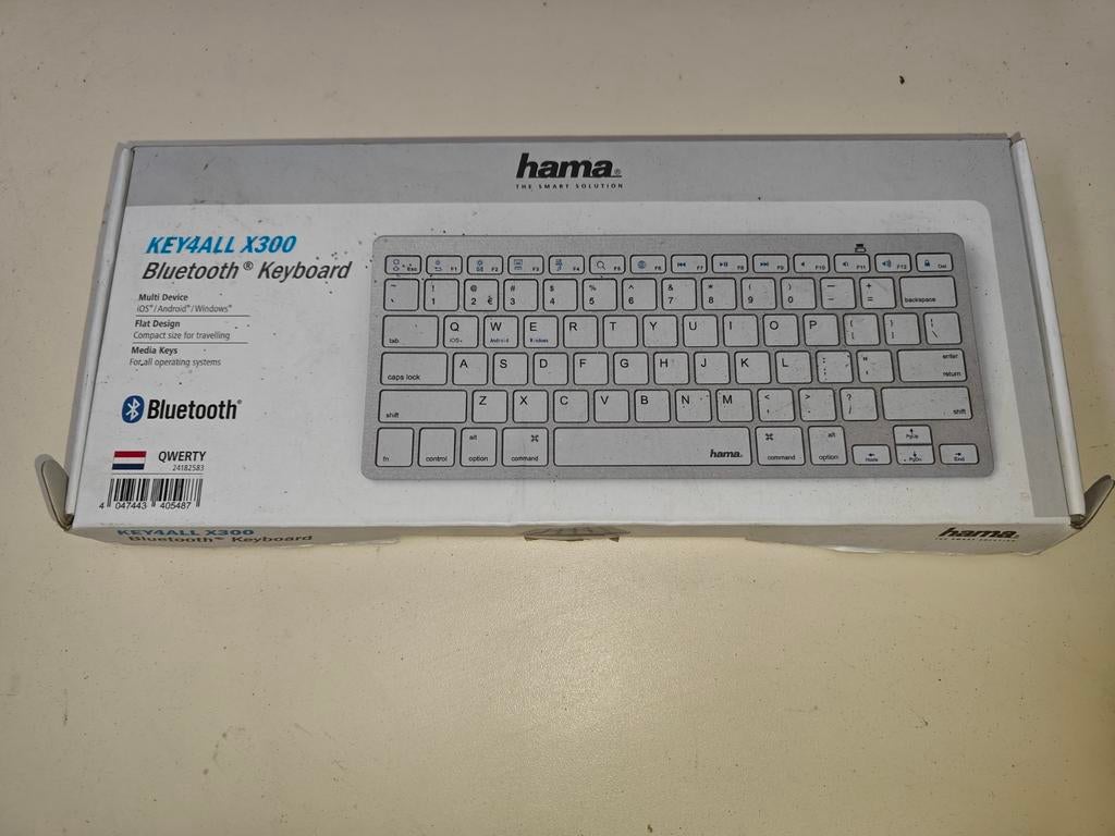Hama bluetooth keyboard, M, Ophalen of Verzenden, Draadloos, N