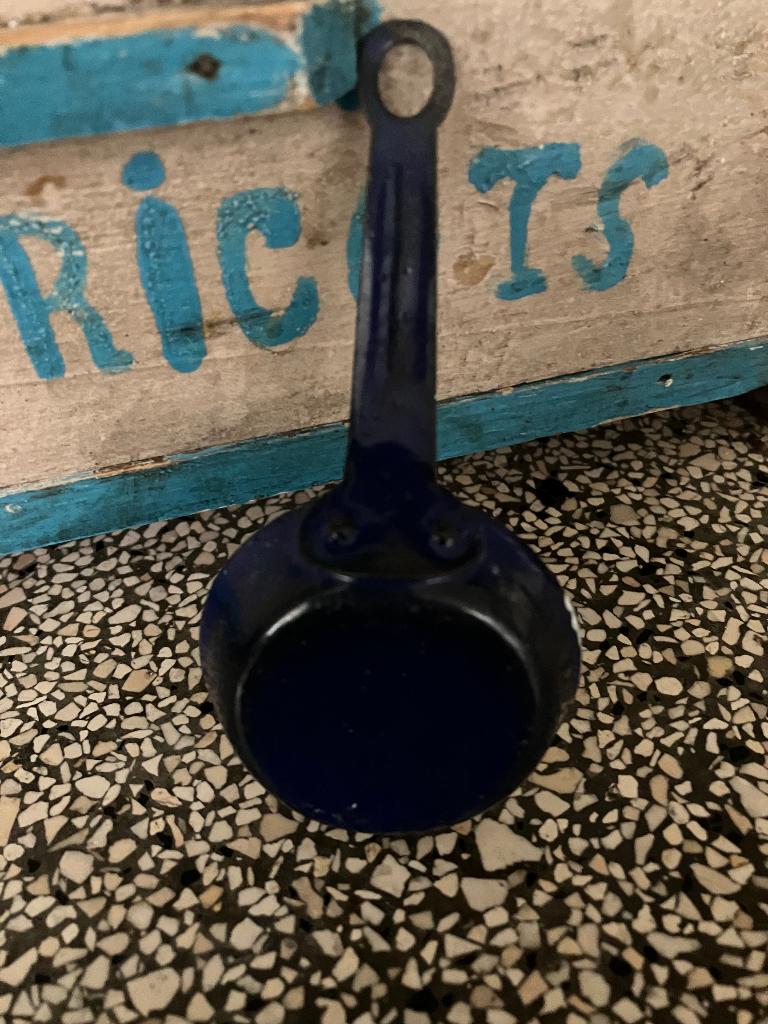 Emaille blauw kinder/poppen, Ophalen of Verzenden